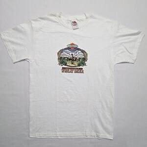 Boulevard Brewing Co Wheat Beer Graphic Tee White Mens Medium Alcohol Shirt